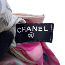 Load image into Gallery viewer, CHANEL Scrunchie with ribbon Pink/Gray Nylon