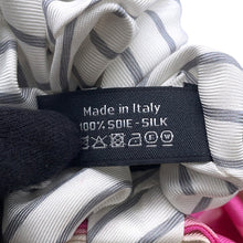 Load image into Gallery viewer, CHANEL Scrunchie with ribbon Pink/Gray Nylon