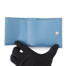 Load image into Gallery viewer, FENDI ZUCCA Baguette Tri-fold Wallet Blue8M0395AUNJF1SKL Canvas