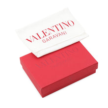 Load image into Gallery viewer, Valentino Garavani Studded Coin Purse Silver Leather
