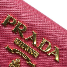 将图像加载到图库查看器中,PRADA Tri-fold wallet Pink1MH021 Leather