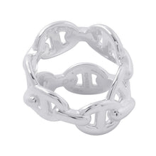 将图像加载到图库查看器中,HERMES Chaine d'Ancre Double Row Ring Size 49/#9 SV925