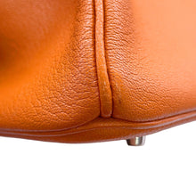 将图像加载到图库查看器中,HERMES Birkin Orange Chevre Myzore Goatskin Size 35
