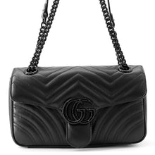 Load image into Gallery viewer, GUCCI GG Marmont ChainShoulder Bag Black443497 DTDFV 1000 Leather Size Small