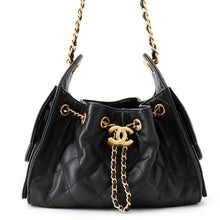 Load image into Gallery viewer, CHANEL CHANEL25 ChainShoulder Bag BlackAS5631 Caviar Leather Size Mini