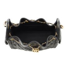 Load image into Gallery viewer, CHANEL CHANEL25 ChainShoulder Bag BlackAS5631 Caviar Leather Size Mini