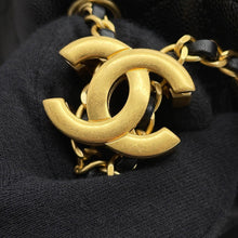 Load image into Gallery viewer, CHANEL CHANEL25 ChainShoulder Bag BlackAS5631 Caviar Leather Size Mini