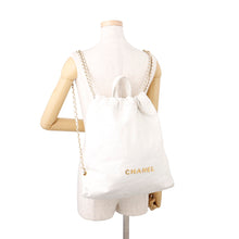 Load image into Gallery viewer, CHANEL CHANEL22 Backpack WhiteAS3313 Shiny Calf Leather Size Large