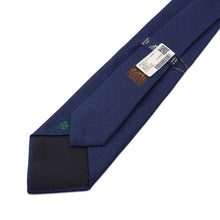 Load image into Gallery viewer, HERMES Silk necktie, 8 cm, H-trefle MarineH659448T Silk100%