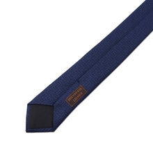 Load image into Gallery viewer, HERMES Silk necktie, 8 cm, H-trefle MarineH659448T Silk100%