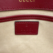 Load image into Gallery viewer, GUCCI GG Supreme Horsebit 1955 Top Handle 2-Way Bag Beige/Burgundy815206 GG Supreme Leather