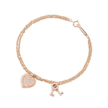 将图像加载到图库查看器中,TIFFANY&Co. Return to TIFFANY&Co. Love Heart Tag Key 18K Pink Gold