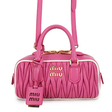 Load image into Gallery viewer, MIUMIU Matelassé 2-way Shoulder Bag Pink5BB142 Leather Size regular