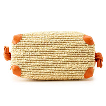 Load image into Gallery viewer, Bottega Veneta Loop top handle Natural/Burned Orange829212V5GX19254 Raffia Leather