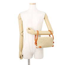 Load image into Gallery viewer, Bottega Veneta Loop top handle Natural/Burned Orange829212V5GX19254 Raffia Leather