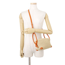 Load image into Gallery viewer, Bottega Veneta Loop top handle Natural/Burned Orange829212V5GX19254 Raffia Leather