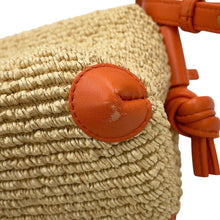 Load image into Gallery viewer, Bottega Veneta Loop top handle Natural/Burned Orange829212V5GX19254 Raffia Leather
