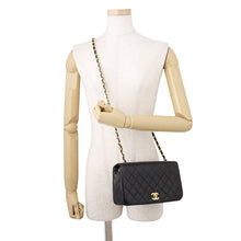 将图像加载到图库查看器中,CHANEL Full flap ChainShoulder Bag BlackA02500 Lambskin Size 23