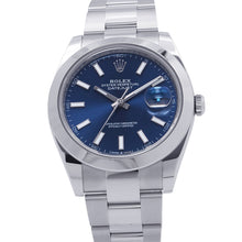 Load image into Gallery viewer, ROLEX Datejust W41mm Stainless Steel Bright Blue Dial126300