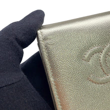 Load image into Gallery viewer, CHANEL CC Logo Small Flap Wallet GoldAP4656 Caviar Leather