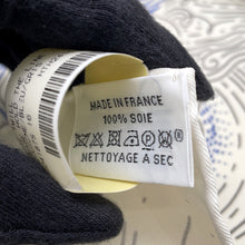 Load image into Gallery viewer, HERMES Carre please hold the line Size 90 Crème / Blue / Gray004187S Silk100%
