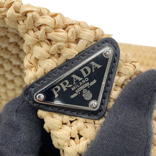 Load image into Gallery viewer, PRADA Crochet Tote Bag Natural1BG422_2C2T_F0018_V_OOL Raffia Size Small