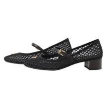 Load image into Gallery viewer, PRADA Low-heeled ballerina shoes Black1I324O MeshFabric Size 37