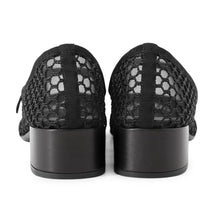 Load image into Gallery viewer, PRADA Low-heeled ballerina shoes Black1I324O MeshFabric Size 37