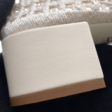 将图像加载到图库查看器中,PRADA Crochet Pumps Ivory1I429O Cotton Size 37
