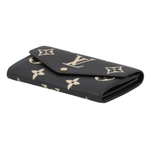 Load image into Gallery viewer, LOUIS VUITTON Portefeuille Sarah Noir/BeigeM80496 Bicolor Monogram Empreinte Leather