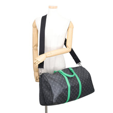 Load image into Gallery viewer, LOUIS VUITTON Keepall・ Bandouliere Noir/BambooGreenM26434 Monogram Eclipse Size 50