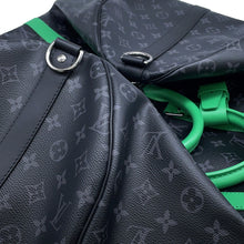 Load image into Gallery viewer, LOUIS VUITTON Keepall・ Bandouliere Noir/BambooGreenM26434 Monogram Eclipse Size 50