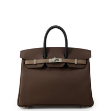 Load image into Gallery viewer, HERMES Birkin tricolor Ecorce/Black/Etoupe Epsom Size 25