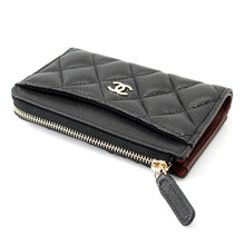 Load image into Gallery viewer, CHANEL Classic Zip Card Case BlackAP3179 Caviar Leather
