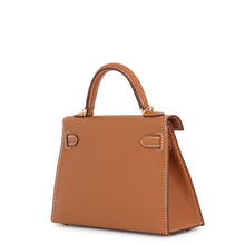 将图像加载到图库查看器中,HERMES Mini Kelly 2 Gold Epsom