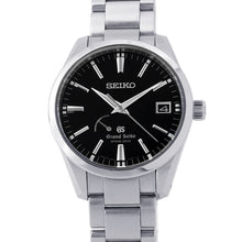 将图像加载到图库查看器中,SEIKO Grand SEIKO Power Reserve Date Spring Drive W40.5mm Stainless Steel Black DialSBGA101