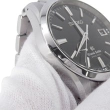 将图像加载到图库查看器中,SEIKO Grand SEIKO Power Reserve Date Spring Drive W40.5mm Stainless Steel Black DialSBGA101