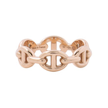Load image into Gallery viewer, HERMES Chaine d'Ancre Anchene Ring Size 50/#10 18K Pink Gold