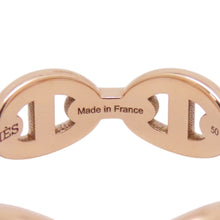 Load image into Gallery viewer, HERMES Chaine d'Ancre Anchene Ring Size 50/#10 18K Pink Gold