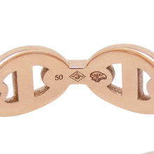 Load image into Gallery viewer, HERMES Chaine d'Ancre Anchene Ring Size 50/#10 18K Pink Gold
