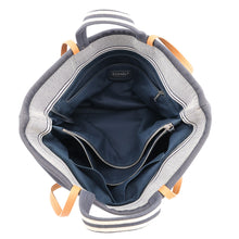 Load image into Gallery viewer, CHANEL CC Logo Tote Bag NavyA92240 Denim Leather