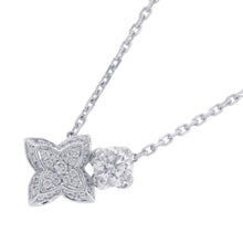 将图像加载到图库查看器中,LOUIS VUITTON LV Diamond Pendant Double RoundQ03000 18K White Gold