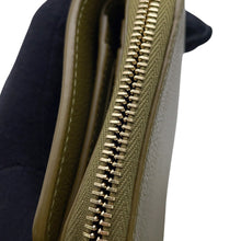 Load image into Gallery viewer, SAINT LAURENT PARIS Compact Zip Around Wallet Green668936 Leather