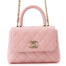 Load image into Gallery viewer, CHANEL Matelasse Coco Handle 2WAYHandbag PinkAP4244 Caviar Leather Size Mini mini