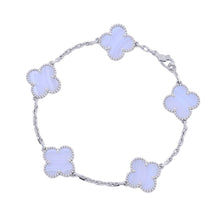将图像加载到图库查看器中,Van Cleef & Arpels Vintage Alhambra Bracelet 5 motifsVCARD34700 18K White Gold