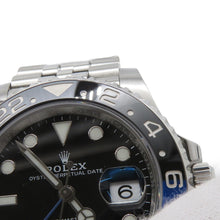 将图像加载到图库查看器中,ROLEX GMT MasterII W40mm Stainless Steel Black Dial126710BLNR