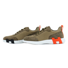 Load image into Gallery viewer, HERMES Bounce Sneakers Vert・Toundra Mesh・Graphic Chevre Velour Size 415