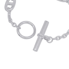 将图像加载到图库查看器中,HERMES Chaine d'Ancre Farandole Bracelet Size ST SV925