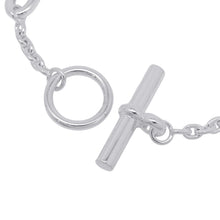 将图像加载到图库查看器中,HERMES Chaine d'Ancre Farandole Bracelet Size LG SV925