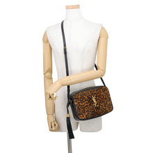 将图像加载到图库查看器中,SAINT LAURENT PARIS Lu Camera Shoulder Bag Brown/Black612542 Suede leather